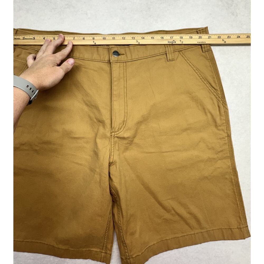 Carhartt Work Shorts Mens 42 Brown 10IN Duck Relaxed Fit Work Wear Outdoor - Picture 3 of 7